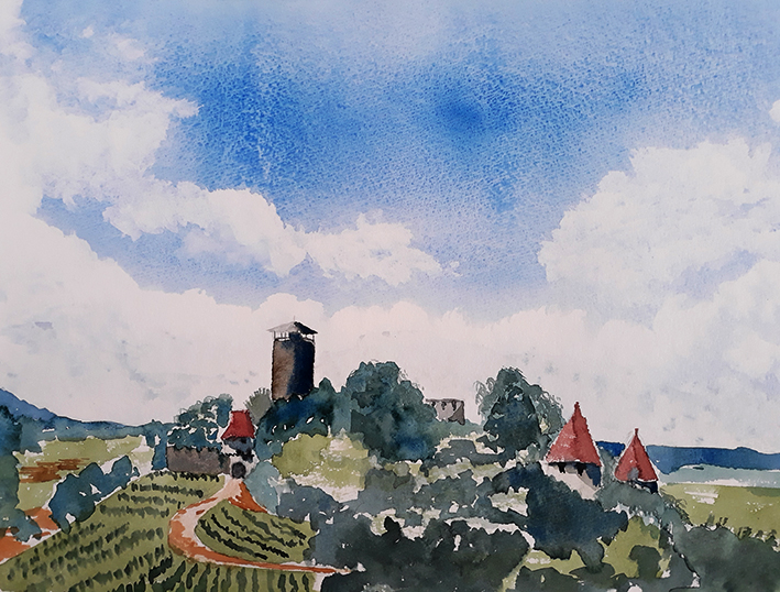 Beilstein 2018 Malerei Koernerweb