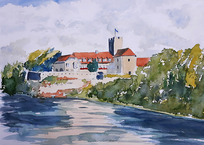 Lauffen mit Burg und Rathaus 2018 Landschaftsbild web